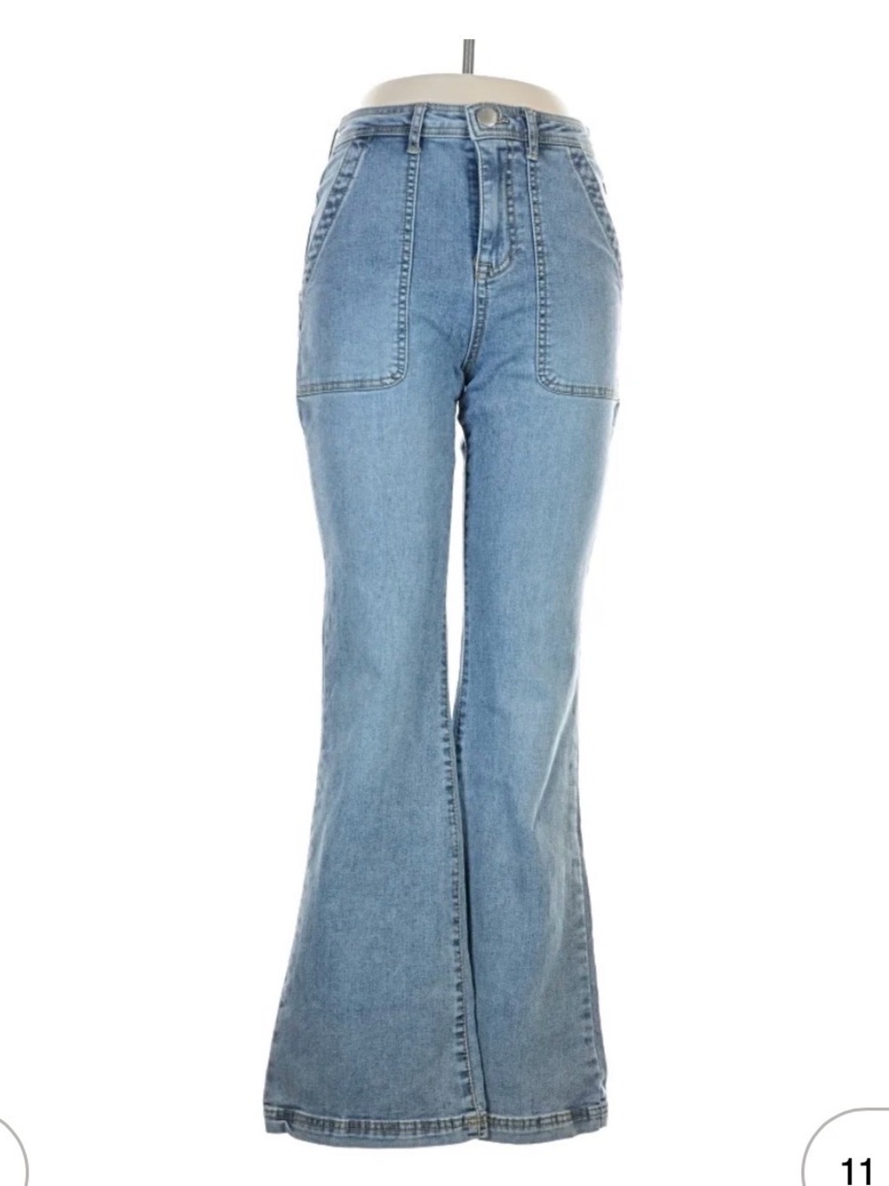 NEW! Light Blue High-Rise Flare Jeans